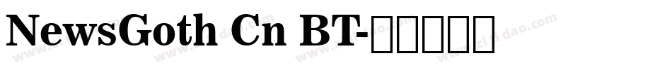NewsGoth Cn BT字体转换